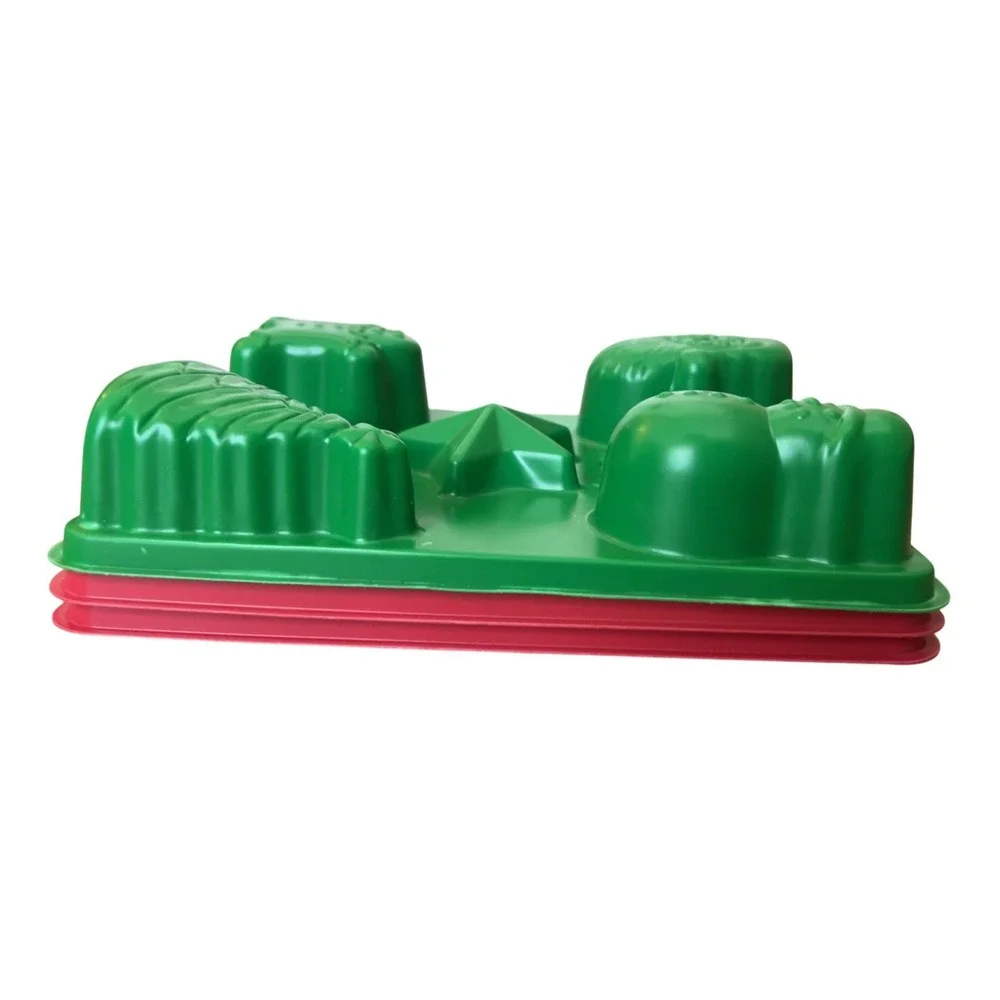 Set of 3 Christmas Holiday Tree‎ Santa Star Snowman Jell-O Molds